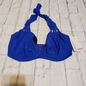 Freya Cobalt Halter Bikini Top